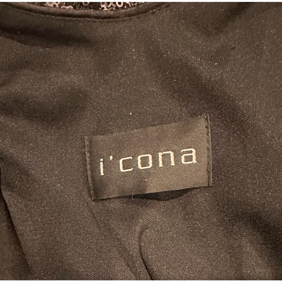 EUC I'cona Women's S black party evening cocktail dress sequin sexy sleeveless - Picture 4 of 5